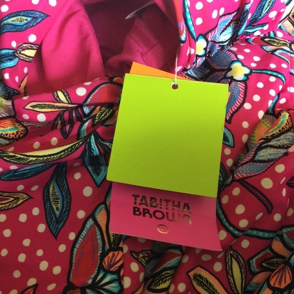 Floral Print Front Cutout One Piece Swimsuit - Tabitha Brown for Target ? - Picture 10 of 16